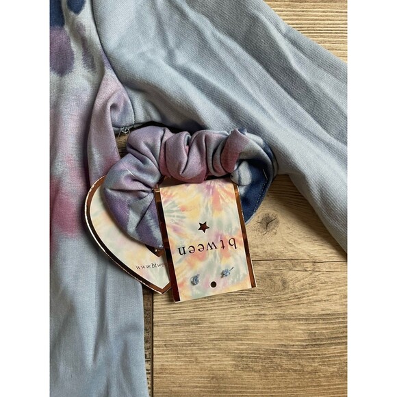 Girls Btween Hooded Sweatshirt And Shorts Size 10 NWT TIE DYE - Picture 5 of 11